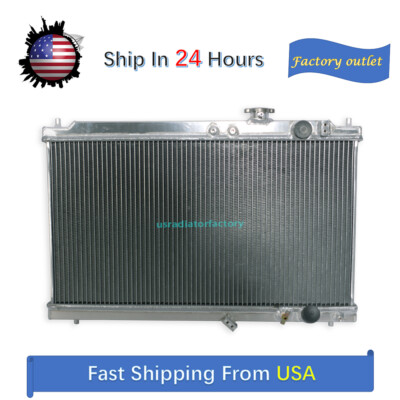 2Rows All Aluminum Radiator For Acura 1994-2001 Integra 1.8L MT