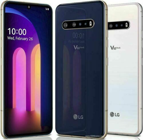 Smartphone Desbloqueado LG V60 ThinQ 5G -LMV600 128GB T-Mobile GSM Azul/Blanco Bueno - Imagen 1 de 10