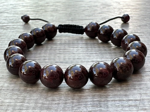 Grade A++ Edelstein Perlen verstellbar Armband 10 mm, echte Kristalle Armbänder - Bild 65 von 124