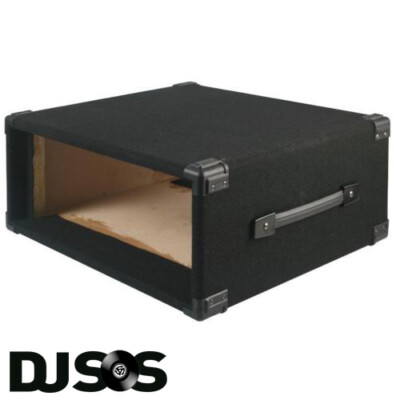 Pulse RKSL-4U - 4U Teppich bedeckt 19'' Holz Rack Mount Amp Effekte Hülle Case