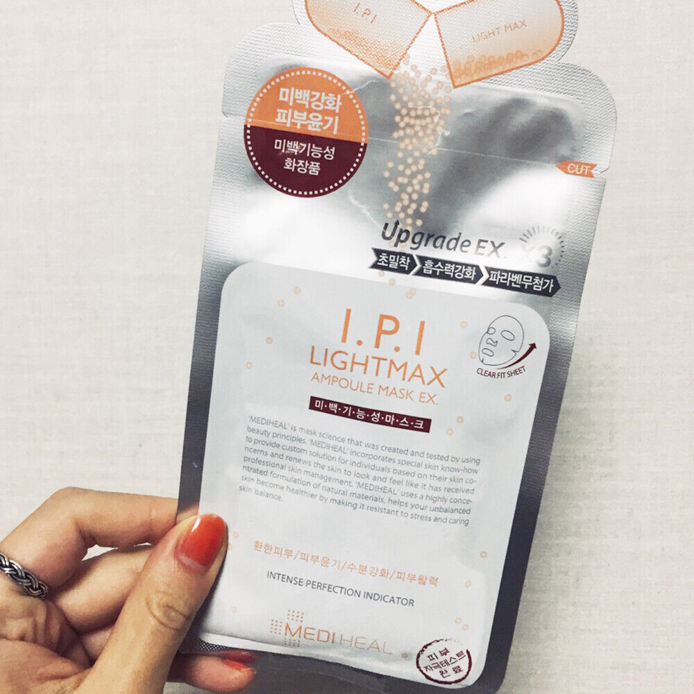 Korea Cosmetic Mask [Mediheal] IPI Lightmax Ampoule Mask 10pcs Skin ...