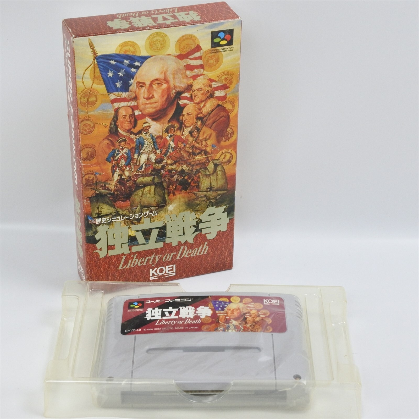 LIBERTY or DEATH Dokuritsu Senso Super Famicom No Instruction 2047 Nintendo sf