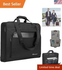 Stylish Suit Garment Bag with Shoulder Strap - Wrinkle-Free Travel Essential