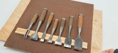 Cyuる丸ドンページ Japanese Chisel Nomi カネ市 カネ光 助丸 Carpenter Tool Set of 7