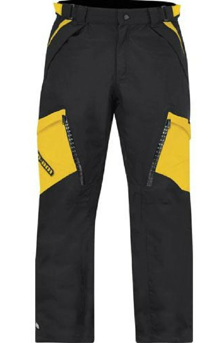 CAN AM Pantalon Moto Quad Aventure Jaune Noir Taille 30 US 38 FR