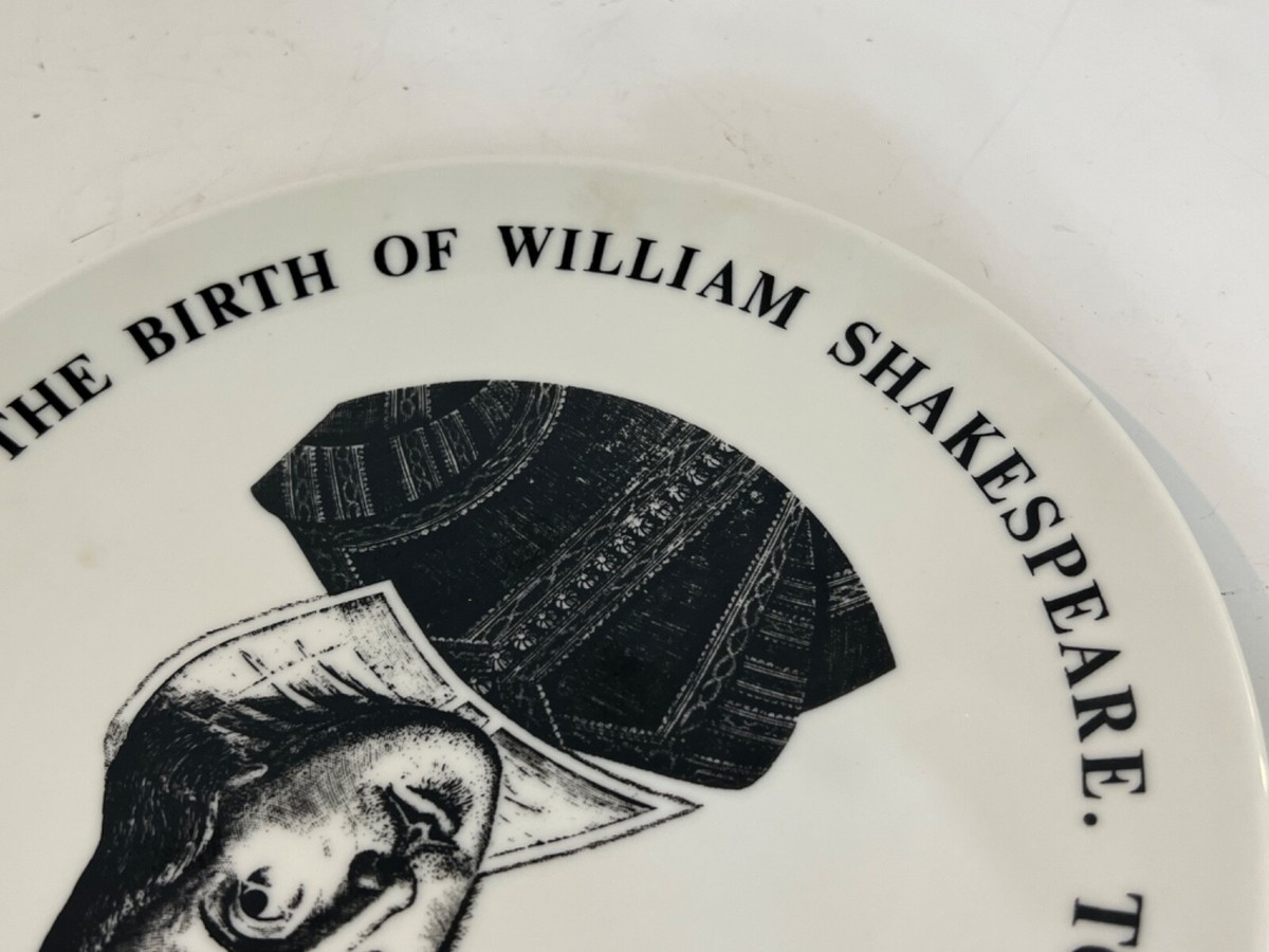シェイクスピア　記念プレート Vtg Royal Doulton Porcelain 400th Anniversary of Shakespeare