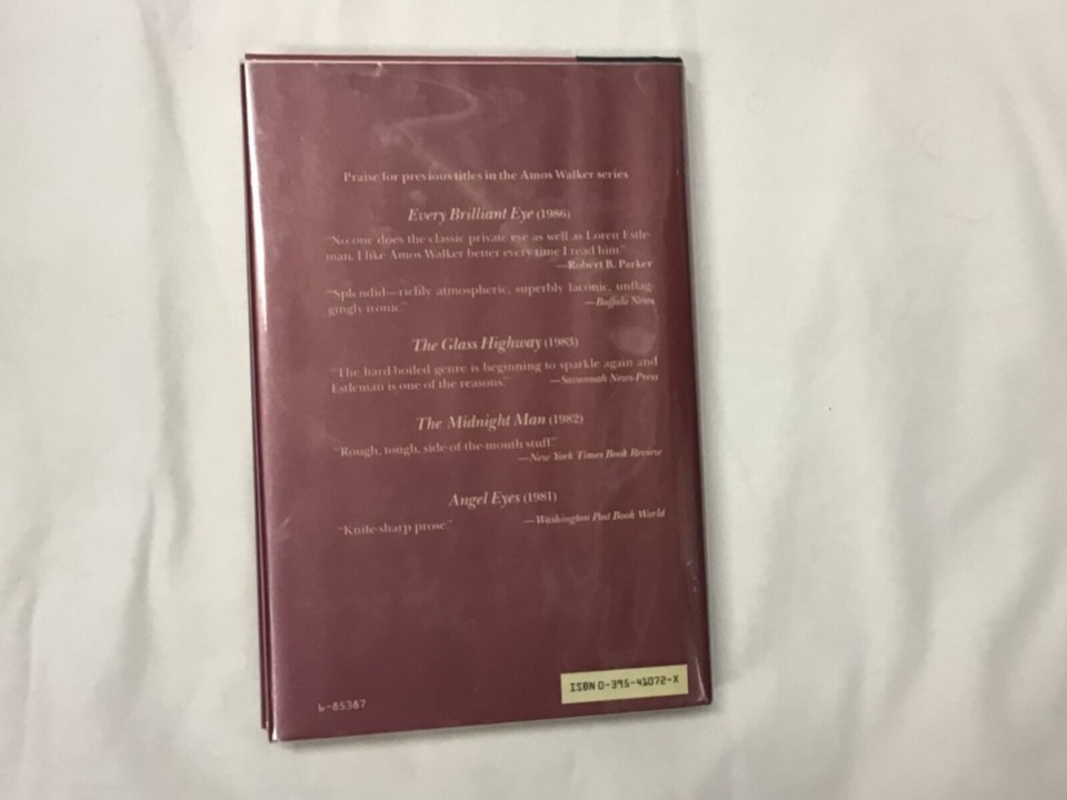 Lady Yesterday by Loren Estleman 1987 HC 1st Signed on Title Page Amos