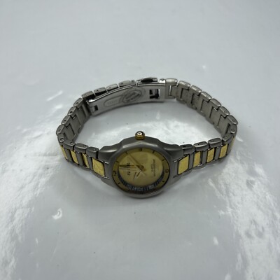 E Fuezel WR Two Tone Ladies Retro Watch Stainless Works
