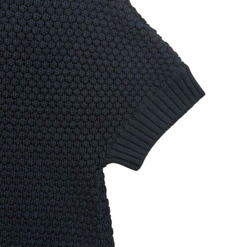 Banana Republic Chunky Knit Textured Short Sleeve Mock Neck Cardigan Sweater - Picture 9 of 16