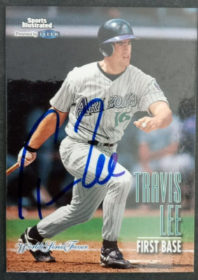 1998 Fleer SIGNED: Travis Lee, DIAMOND #91