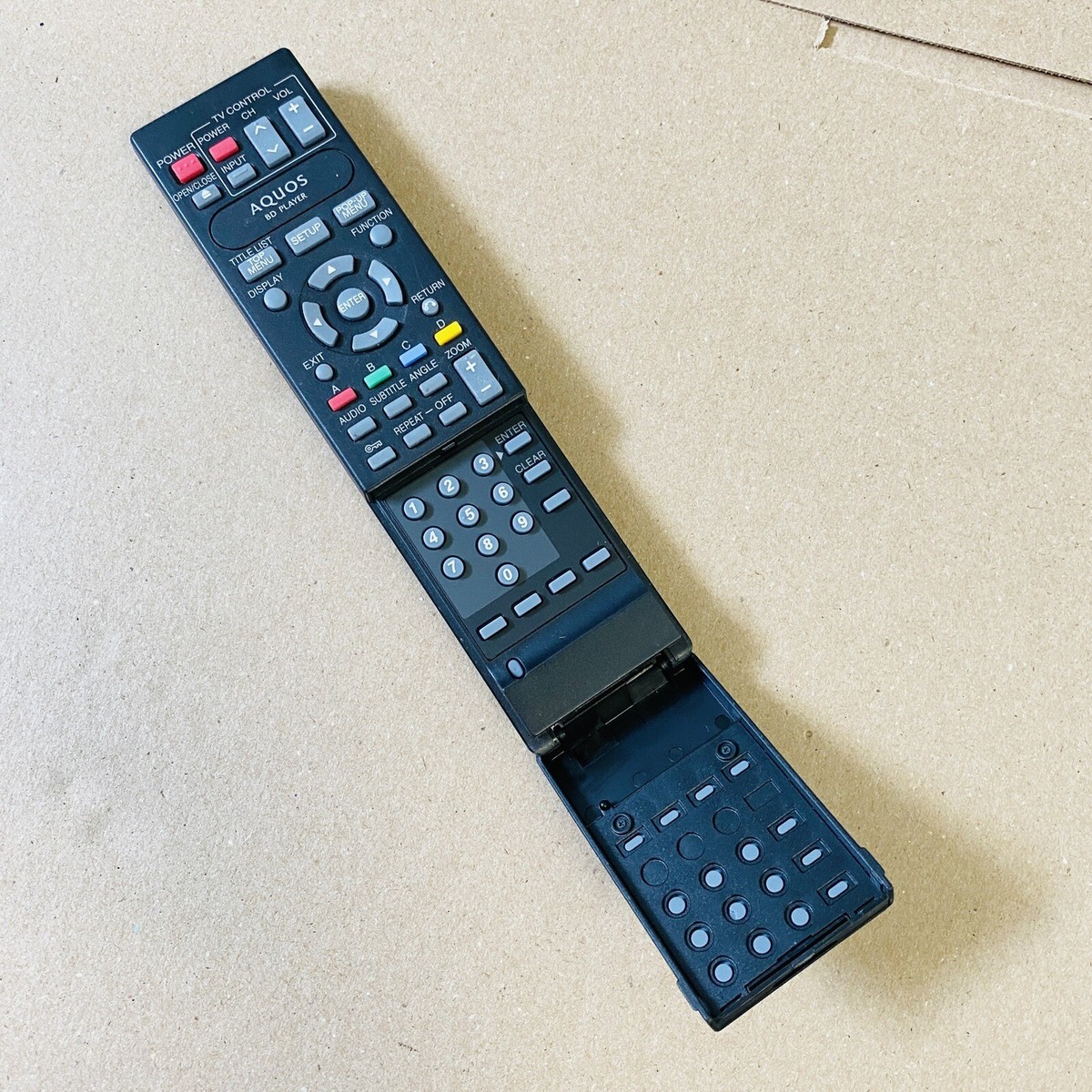 Sharp GA629PA Remote Control, OEM for Aquos Bluray Players BDHP20U