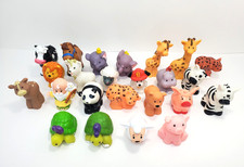 Fisher Price Little People Figures Animals Turtle Horse Pig Panda Cow Lot of 24