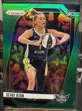 2024 Panini Prizm WNBA Sevgi Uzun #92 Green Prizms Dallas Wings