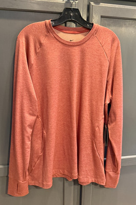Nike Pro Warm Crewneck Shirt Womens XXL Dri-fit Slim Running Training Red NEW