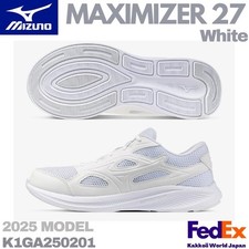 Mizuno Running Shoes MAXIMIZER 27 White K1GA250201 2025 UNISEX NEW 