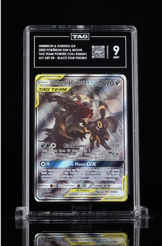 Umbreon & Darkrai-GX graded TAG 9 for sale on eBay