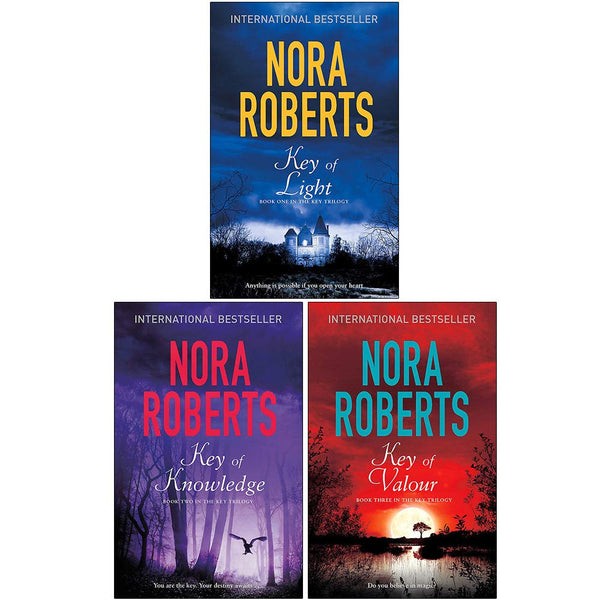 The Key Trilogy by Nora Roberts 3 Books Collection Set Key Of Light, Knowledge