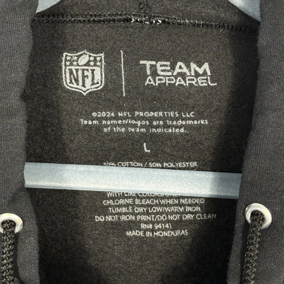 Junk Food X NFL MVP Sudadera con Capucha con Cremallera Para Hombres Grande Negra Pittsburgh Steelers Logo Años 60 Foto 3 de 4