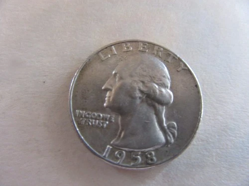 1958-D Washington Silver Quarter Circulated Condition  -AU  [ACTUAL COIN] #2