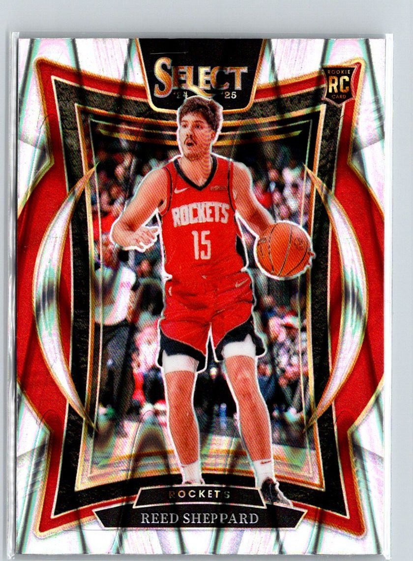 2024-25 Panini Select #68 Reed Sheppard Tectonic Prizm W44