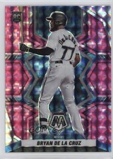 2022 Panini Mosaic Rookies Pink Camo Mosaic Prizm Bryan De La Cruz #230 14dq
