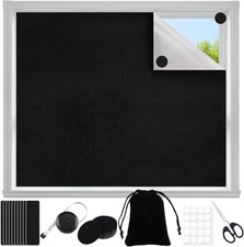 Portable Blackout Curtains 39" X 57", No Drill Blackout Shades for Windows with