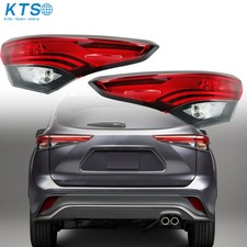 Left+Right Side For Toyota Highlander 2020-2022 LED Tail Lights Brake Lamp Clear