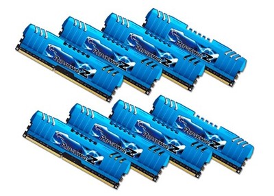 G. SKILL F3-2400C11Q2-64GZM (64GB, PC3-19200 (DDR3-2400), DDR3 SDRAM, 2400...