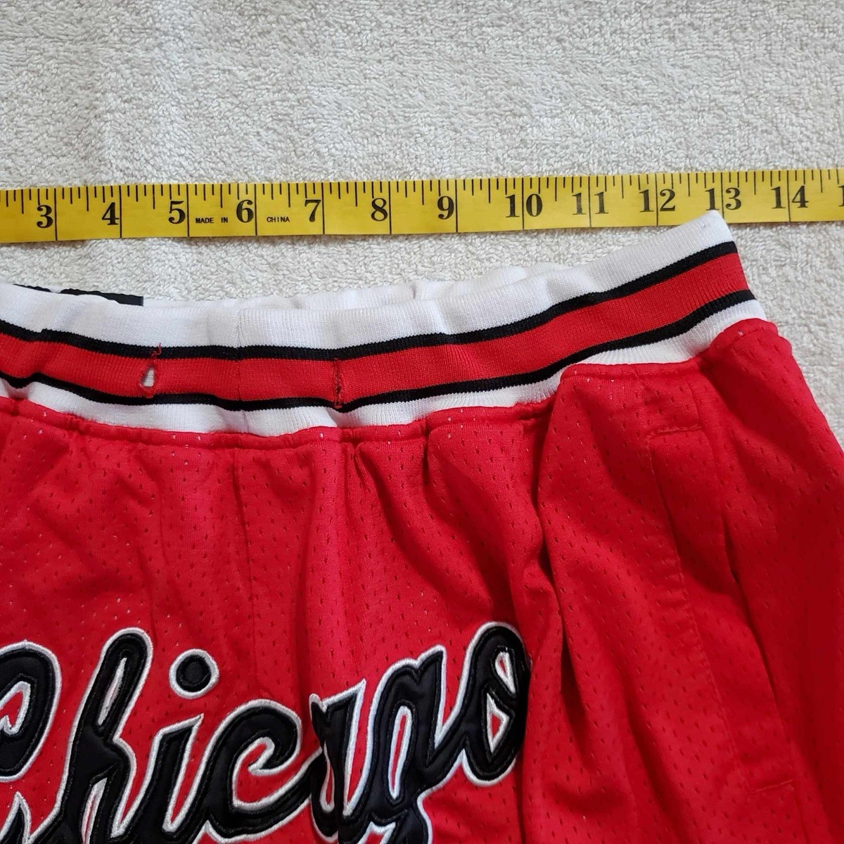 Just Don X Mitchell And Ness Chicago Bulls Red Basketball Shorts