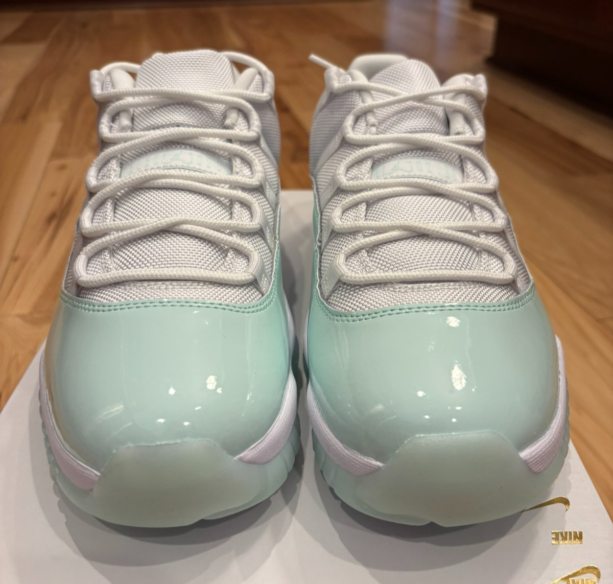 Nike Air Jordan 11 Retro Low White Igloo AH7860 103 Women's Size 10.5 Men's 9 thumbnail 2