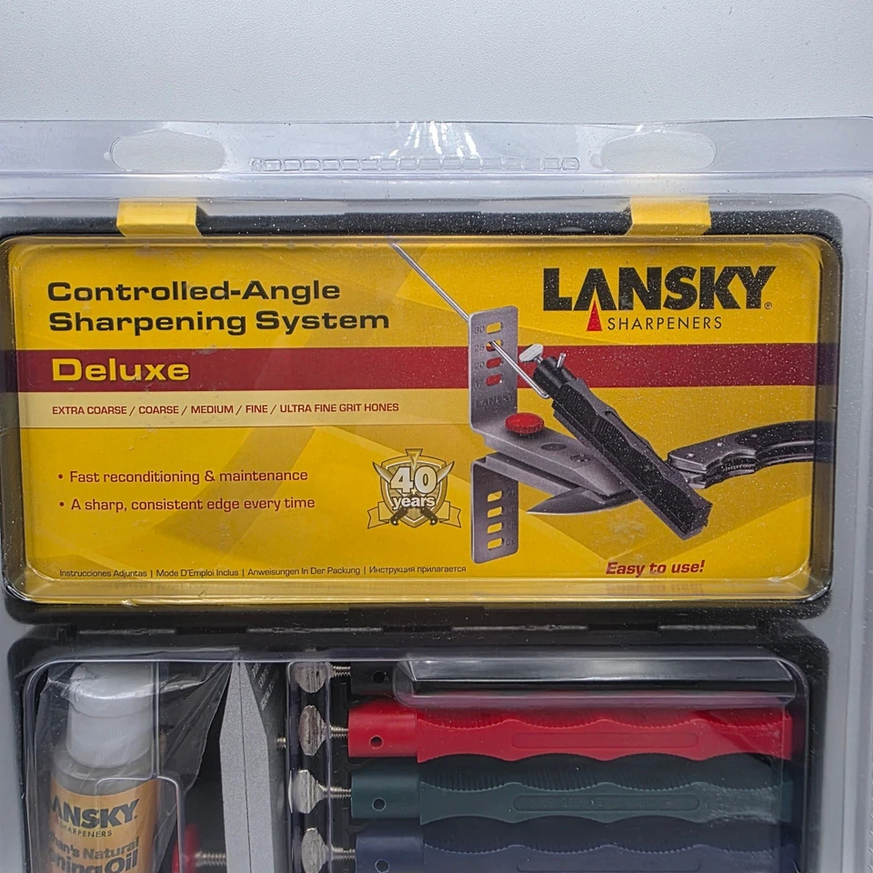 Afiladores Lansky Sistema de Afilado de Ángulos Controlados Kit de Afilado de Cuchillos de Lujo Foto 2 de 4