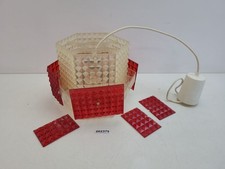 Deckenlampe Lampe Space Age Design Retro Deko 70er Jahre rot, weiß 61cm #262375