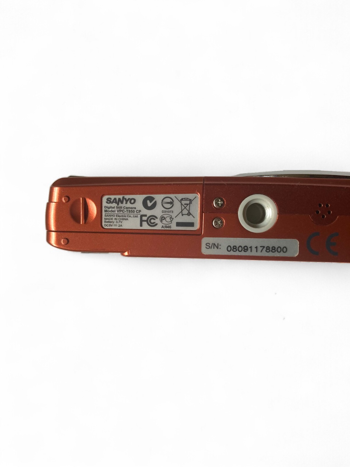 Sanyo VPC T850 8.1MP Point and Shoot Digital Camera Rust w/ bag READ | eBay