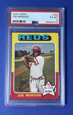 1975 Topps Joe Morgan Cincinnati Reds #180 PSA 6 EX-MT