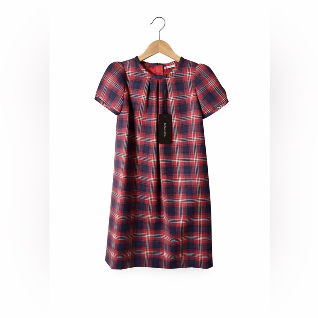 designer plaid dress This season, it's all about the layering! We styled this stunning plaid silk Khaite dress with this adorable wool bustier tank by Laquan Smith to achieve a unique, on-trend look for