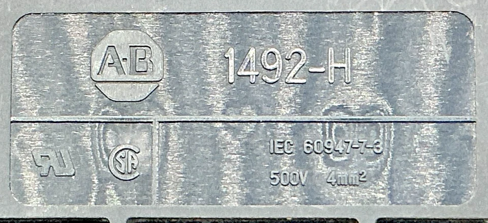 Lot of 5 Allen Bradley 1492-H7 Fuse Holding Terminal Block 1-Pole 500V - Image 3 of 4