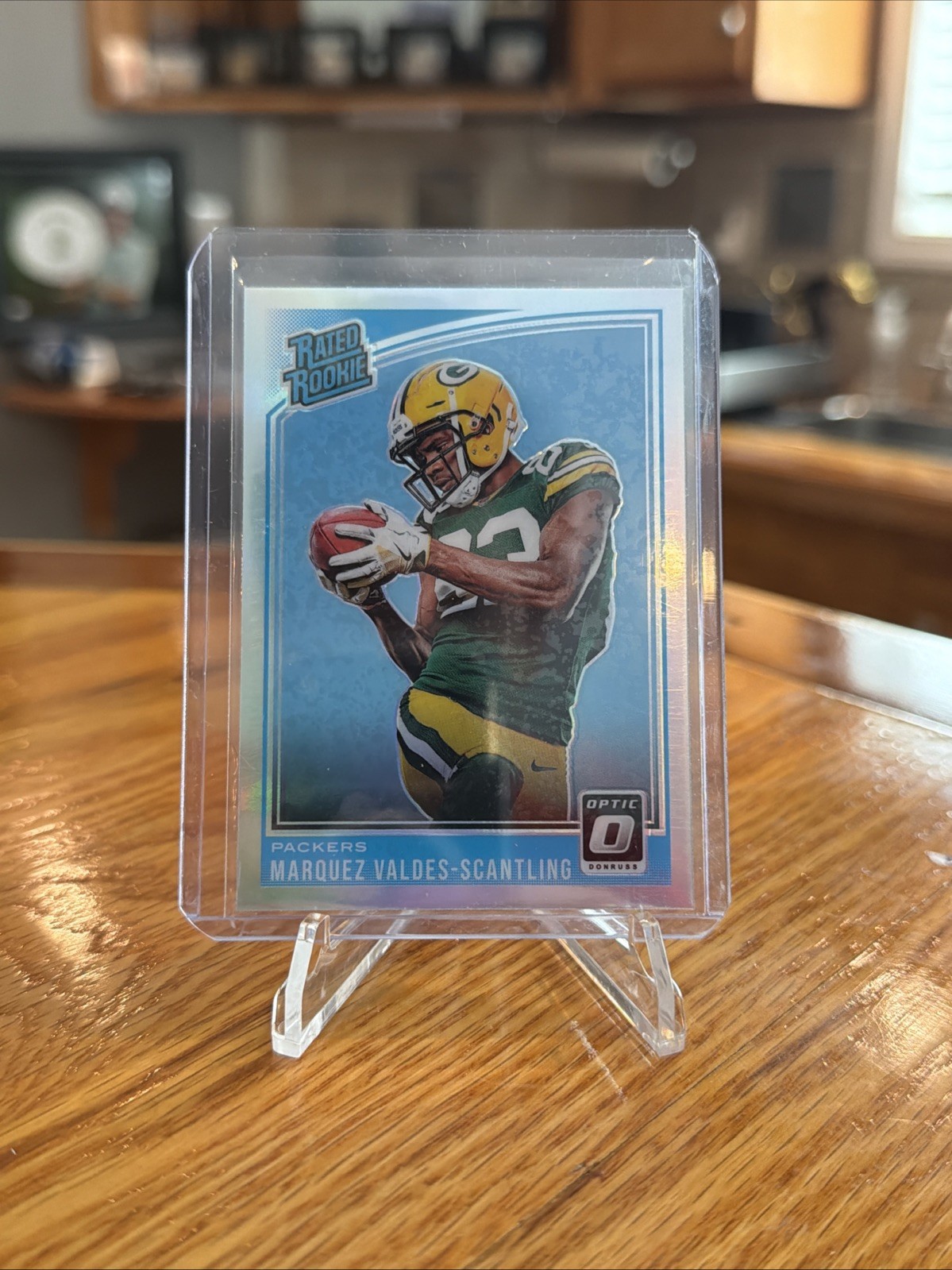 2018 Donruss Optic - Rated Rookie Marquez Valdes-Scantling #186 Holo Prizm (RC)