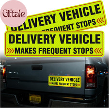 2PCS Reflective Delivery Driver Magnet for Car,Eye-Catching Frequent Stops Car M