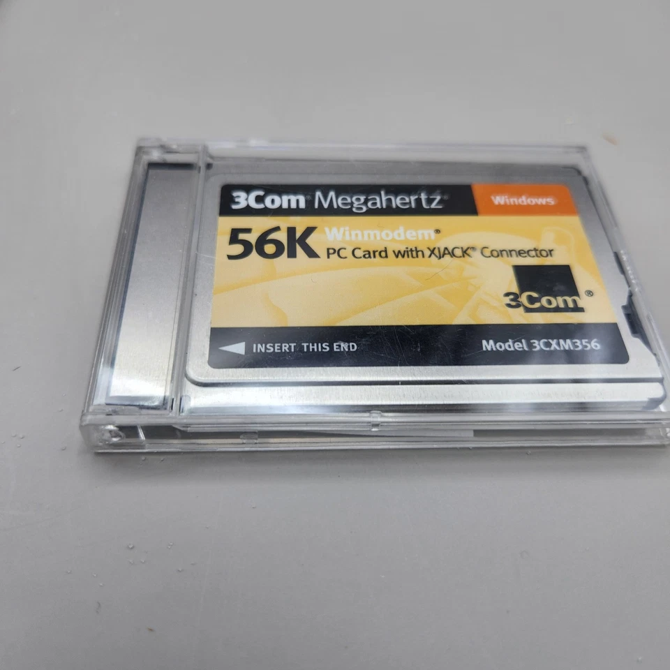 3COM MEGAHERTZ 56K WINMODEM PC CARD, MODEL 3CCM356 - Image 2 of 3