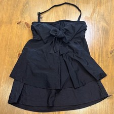 NWOT Bandeau Tankini Strapless Swimsuit Top Halter  swim skirt set
