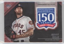 2019 Topps Update 150th Anniversary Manufactured Red 7/25 Gerrit Cole Patch fm0