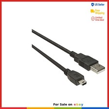 USB 2.0 Cable A Male to Mini B Male 5 Pin 20cm Hi-Speed Data Charger Black