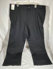 Pantalone uomo Wrangler nero kaki / senza ferro / fronte piatto / flessibile invisibile 42x29