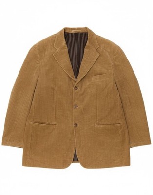 Douglas Herren 3 Knopf Cord Blazer Sakko UK 42 XL Beige Baumwolle BK18