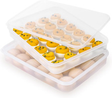 Deviled Egg Containers with Lid, , Stackable Deviled Egg Carrier for 48 Eggs