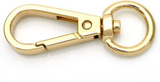 10Pcs Swivel Lobster Clasps Push Gate Snap Hook Bag Clips Purse Accessories FSO