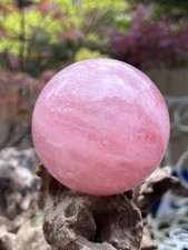 Rose Quartz Sphere Ball Deep Pink Brazilian AAA+ 846g 85mm 105