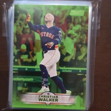 Topps Stadium Club Green Foil Christian Walker Houston Astros 2025 #29 Card