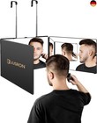 JUSRON 360 Grad Spiegel zum Aufhängen - Klappspiegel 3 Teilig Spiegel Haare
