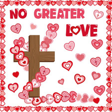 Valentine  S Day Christian Bulletin Board Decorations Valentines Heart Religions